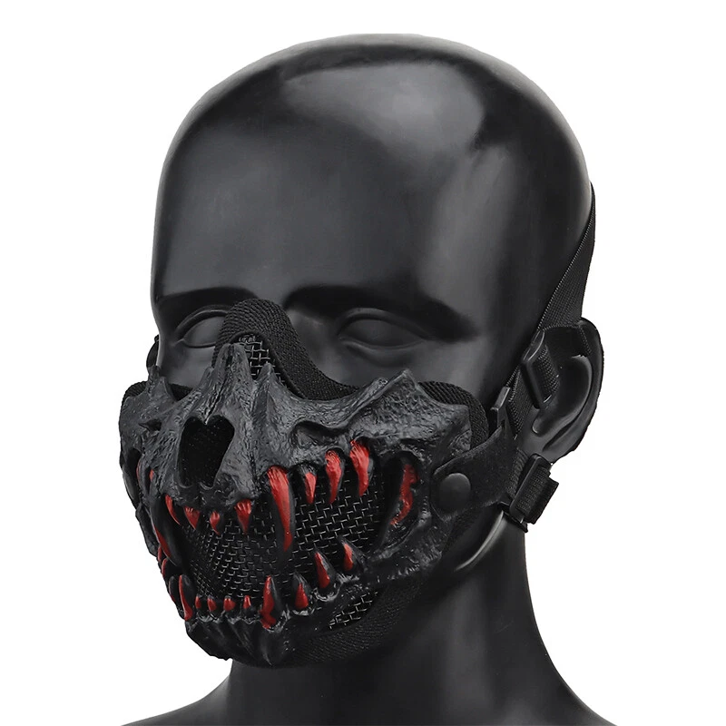 WST Tactical Half Face Mask Fangs Cosplay Airsoft Mask Hunting Mask Halloween BK
Opens in a new wind