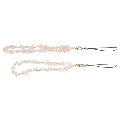 5 PCS Mobile Phone Chain Ladies Colorful Beaded Lanyard Charms Strap Aesthetic - 第 3/12 張圖片
