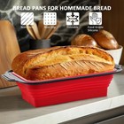 Silicone Bread Loaf Pan with Metal Reinforced Frame for Homemade Bread — photo 2