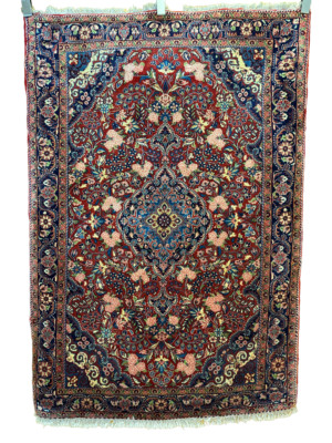 Handgeknüpfter Perser Orientteppich ''Malayer Sarouck'' -150x104 cm