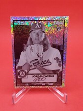 Jordan Weems 2021 Topps Chrome Platinum Anniversary RC #139 B&W Mini Diamonds