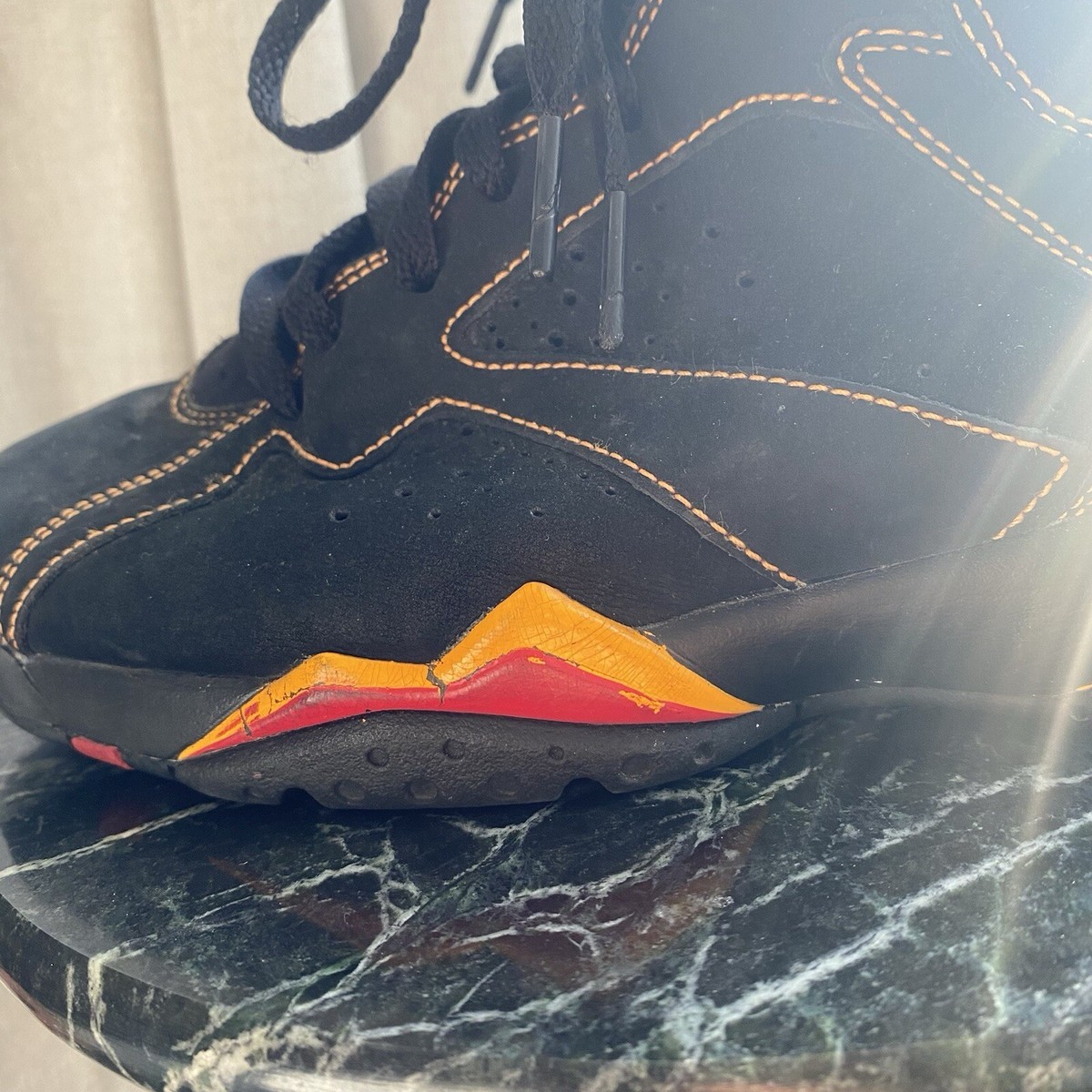 Jordan 7 Citrus 2006 Men's Size 8 Nike Air Jordan VII Retro Black