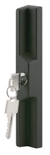 C 1041 Diecast Black Outside Patio Door Pull With Key single Pack