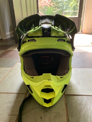 Youth Medium Fly Racing Kinetic Sharp Motocross Helmet Yellow