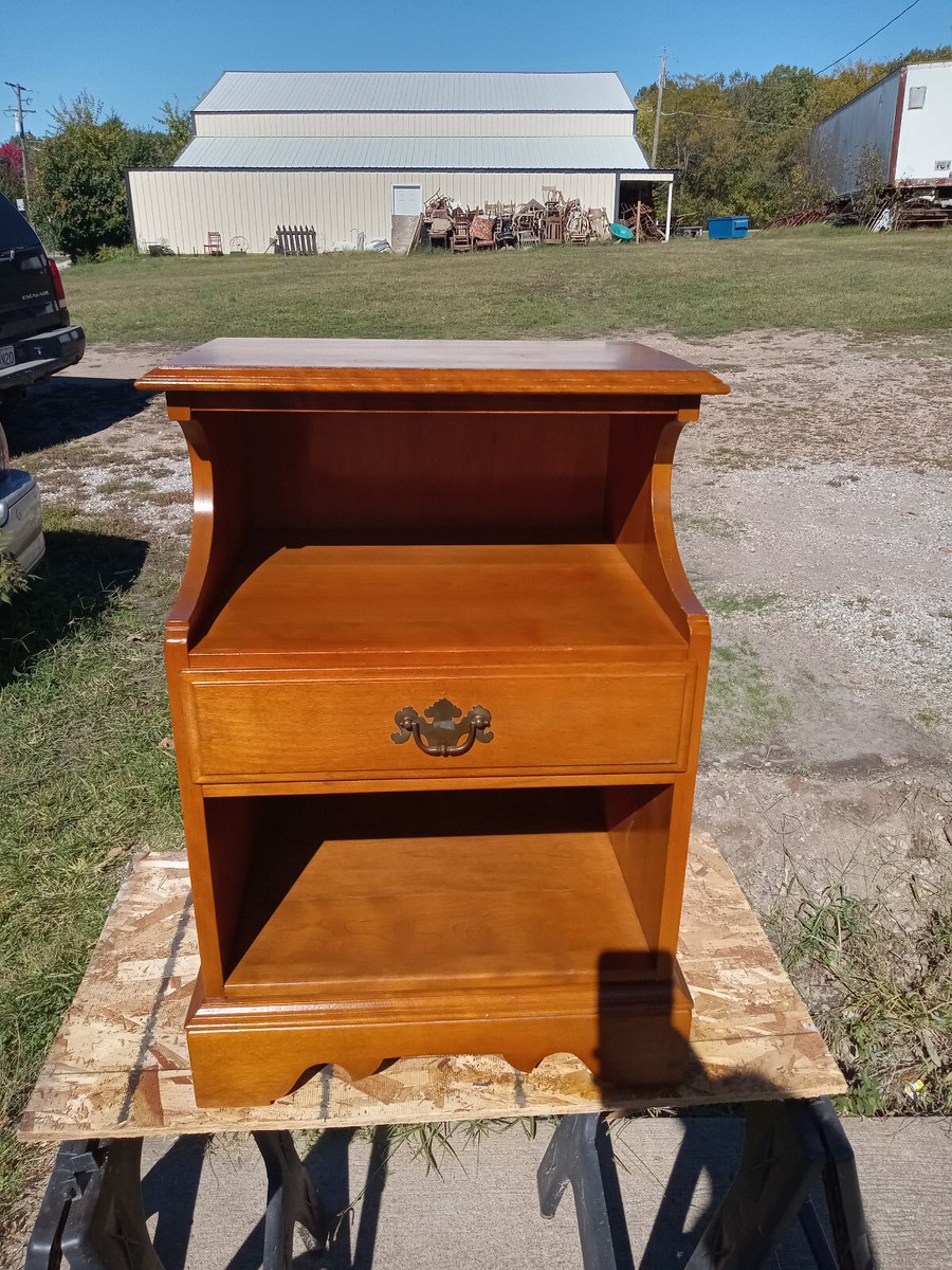 Mid Century Maple Nightstand by Ethan Allen (NS133) | eBay