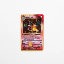 Charizard-Inspired Debit/Credit Card Skin – Fan Made Vinyl Sticker (Small Chip)