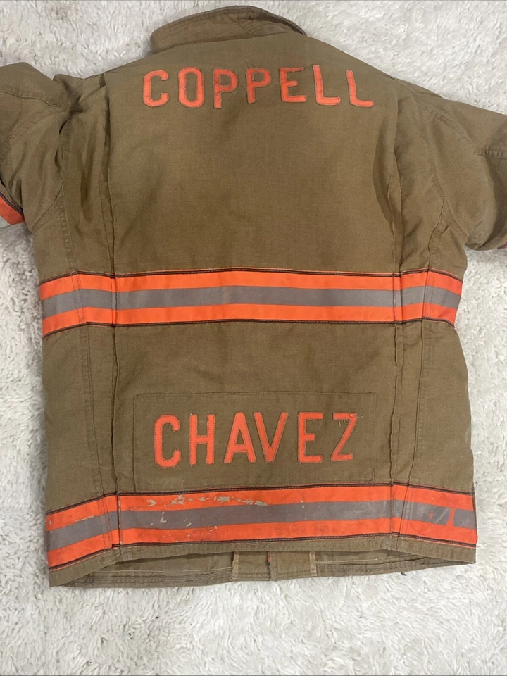 ABRIGO BOMBERO GLOBO GX-7 CHAVEZ Nombre en él 40x32 Foto 2 de 4