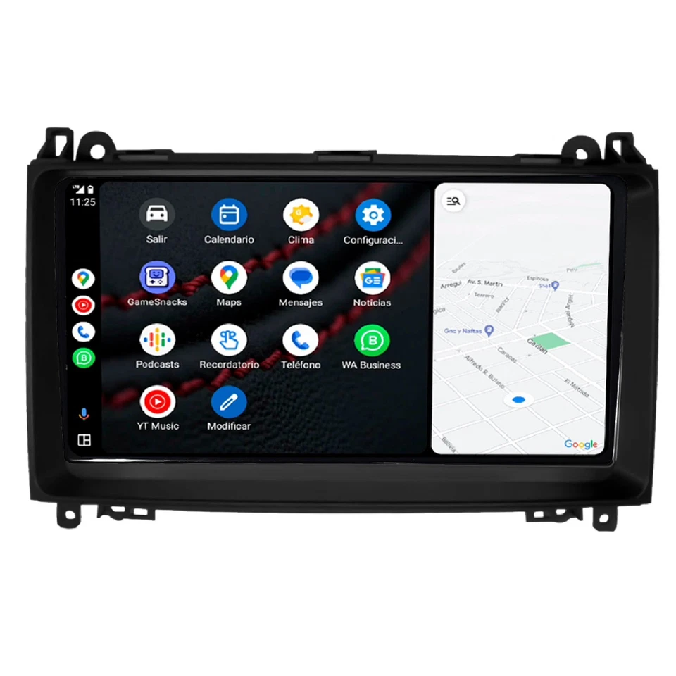 Autoradio Android per Mercedes Classe A-B-Vito-Viano -Octacore 4GB 64GB -Camera - Immagine 3 di 4