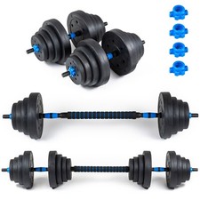 Hantelset Langhantel Kurzhanteln Curlstange Gewichte Set 40kg THUNDER® 