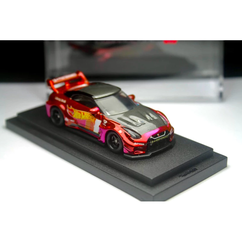 ホットウィールカスタム 日産 R35 LBWK ブラウン✩深リム☆トミカ改造 MINIGT トミカ改造 日産 R35 GTR LBWK 深リムホットウィール - メルカリ