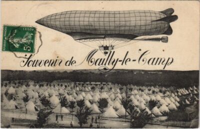 PC SOUVENIR MAILLY-LE-CAMP ZEPPELIN LUFTSCHIFF LUFTFAHRT (A26752)