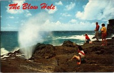 Vintage Postcard Oahu Hawaii HI. On The South Shore The Blow Hole