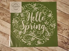 Magnolia Design Co Adhesive Reusable Silkscreen Stencil  🩷 Hello Spring 2021🩷 