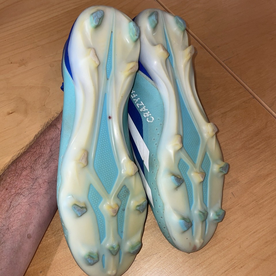 Adidas Men’s X Crazyfast.4 FxG Soccer Cleat Size 8.5 Blue White