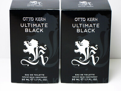 (369,90   /L), OTTO KERN ULTIMATE BLACK, 100 ml Eau de Toilette, (2x 50 ml), OVP