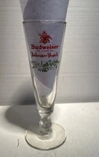 Vintage Budweiser Anheuser-Busch Pilsner Beer HOLIDAY Glass NOS