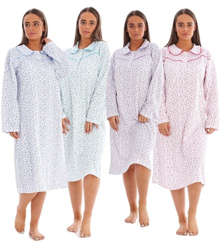 Ladies Winter Nightdress Long Sleeve 