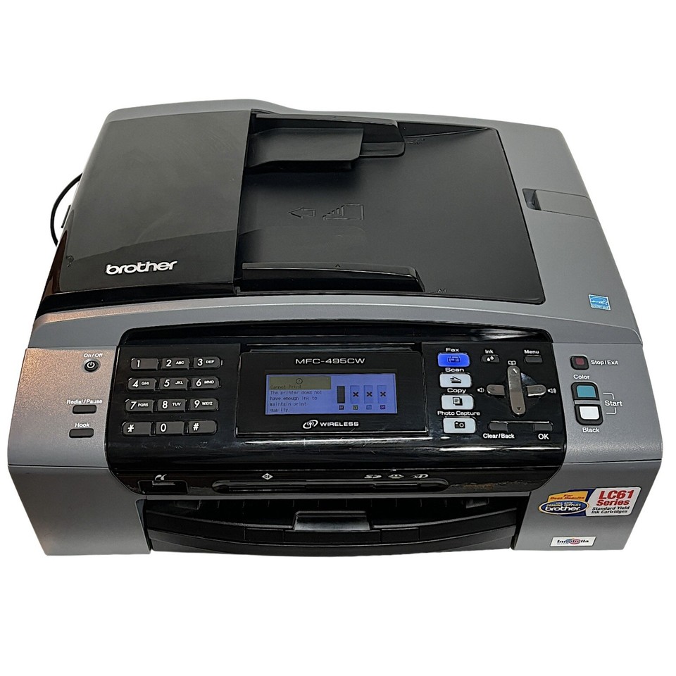 Brother MFC495CW Color Inkjet Wireless AllinOne Printer Fax Scan