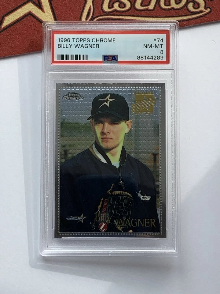 PSA 8  1996 Topps Chrome BILLY WAGNER - 2025 HOF - ASTROS Mets Phillies - Image 2 of 4