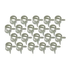 20x Hose Clamp Pack Kit 6mm TA Fastener Tube Line Pinch Clip Vacuum Spring