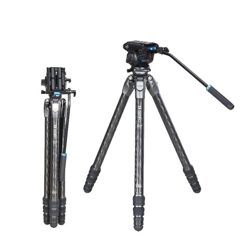 Benro C373F Trépied monotube en fibre de carbone avec tête