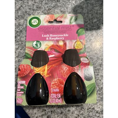 Air Wick Essential Mist Lush Honeysuckle & Raspberry Refill Limited Edition 2PK
