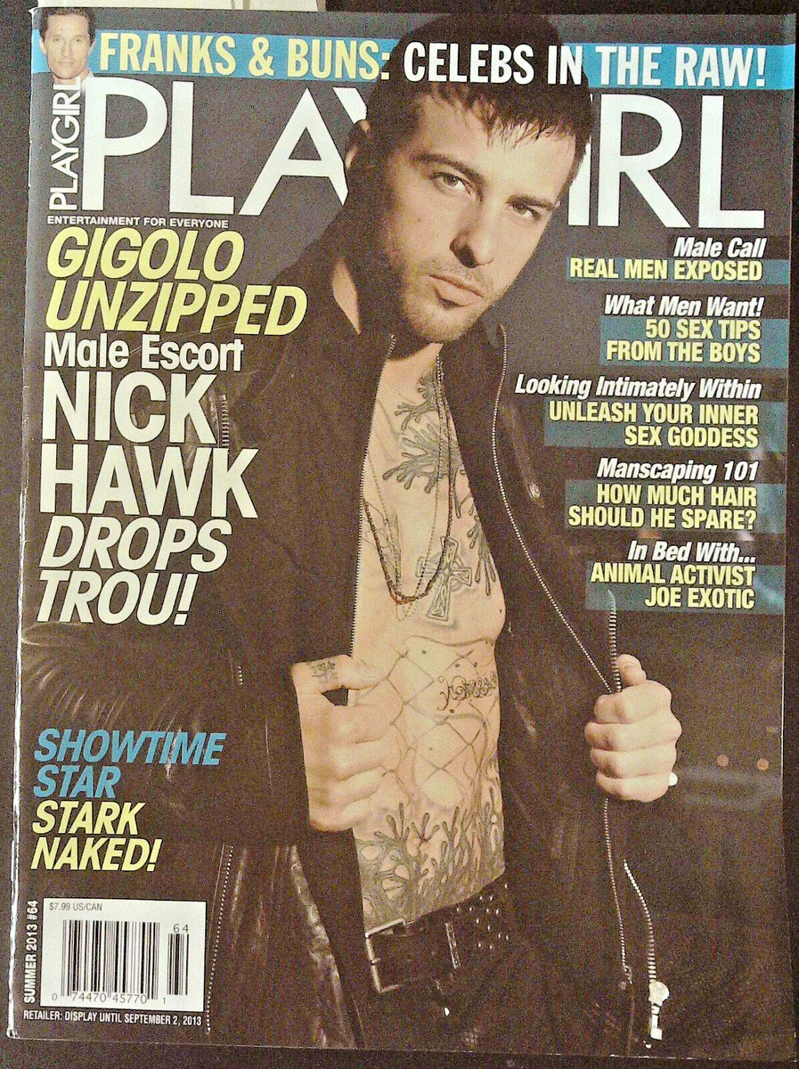 PLAYGIRL #64 Summer 2013 NICK HAWK Joe Exotic DAVID DUCHOVNY