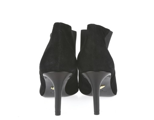 Womens Diane Von Furstenberg 228725 Black Suede Holter Ankle Booites Size 10 B - Picture 4 of 6