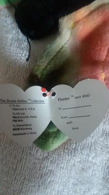 flutter the butterfly beanie baby