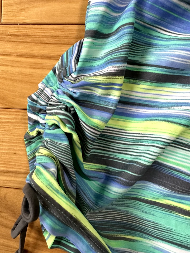 БЕСПЛАТНАЯ СТРАНА Activewear верхний молнии спереди, слегка с подкладкой встроенный бюстгальтер Lg 12-14 - Изображение 2 из 4