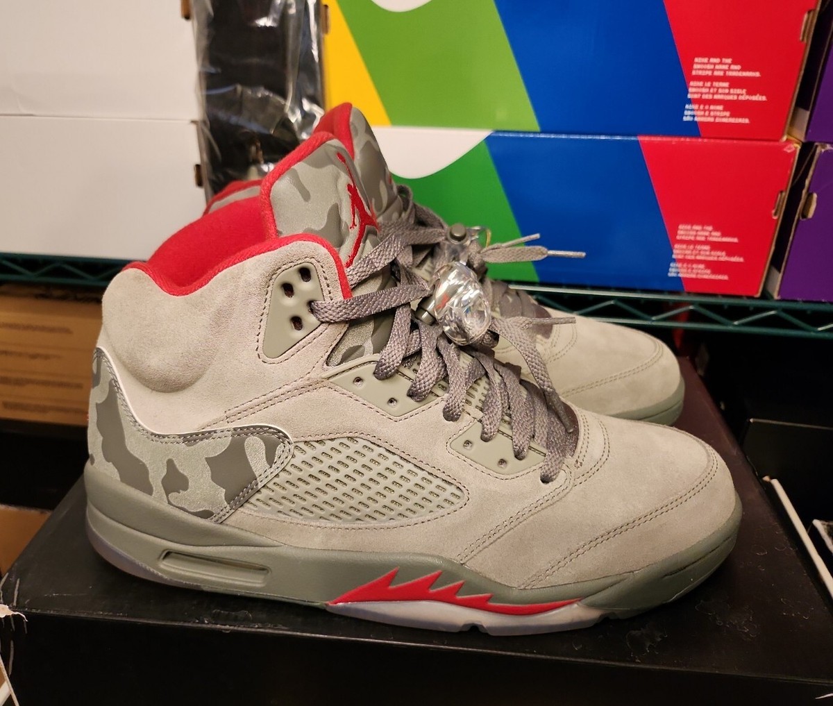 シューズ(男性用) NIKE AIR JORDAN 5 RETRO CAMO Size 8.5 - Air Jordan 5 Retro Camo for sale online | eBay
