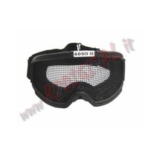 MASCHERA SNOW CON RETE IN METALLO NERA ROYAL AD OCCHIALE PROTEZIONE PER SOFTAIR