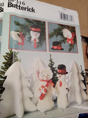 Butterick sewing pattern xmas snowmans