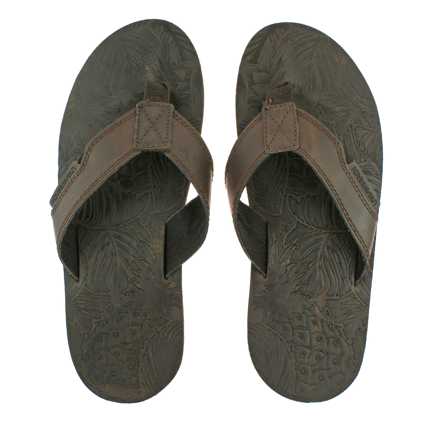 mens leather toe post sandals