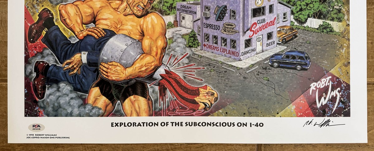 Robert Williams Signed 21 x 18 Exploration Of The Subconscious On