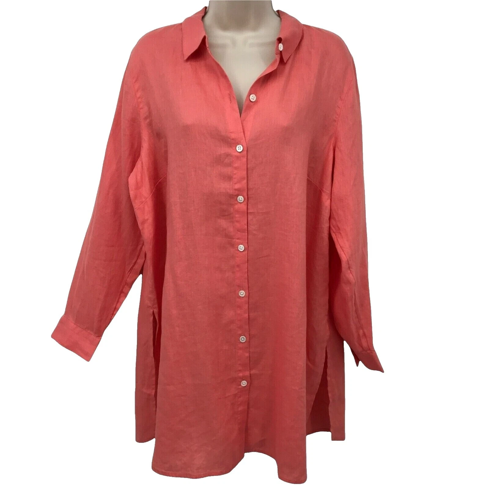 Blusa de Lino J. Jill Casual para Mujeres