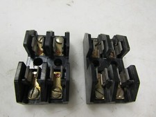   2 BUSSMANN FUSEHOLDER 30 AMP 600 VOLT AC 2 POLE 2808