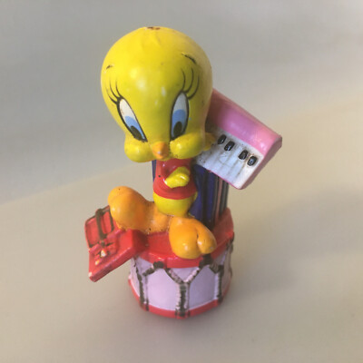 Tweety Pie Music Band Figur 2,5'' Warner Bros Looney Tunes 1995 Sunkisses Hawaii