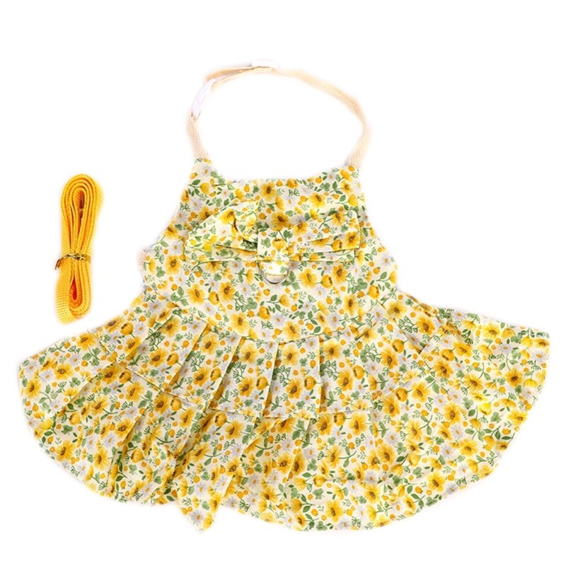 Bunny Harness and Leash Set Guinea Pigs Harness Dress for Small Pet