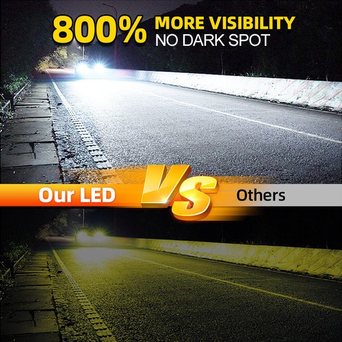 9005 9006 H11 Ultra bright LED Headlight Fog Light Bulb Kit For Ford Edge 6000K - Bild 34 von 47