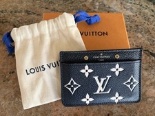 Louis Vuitton Porta Carte Bicolore Monogramma Empreinte Pelle - Nero/Crema