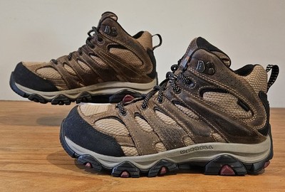 Merrell Boots Womens 8 Moab Vertex 2 Composite Toe Mid Waterproof Work J006148