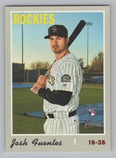 Josh Fuentes Rookie 2019 Topps Heritage Colorado Rockies