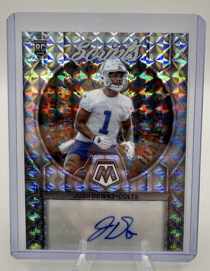 Josh Downs Panini Mosaic Rookie Scripts #RSJD Base