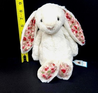 Jellycat Blossom Cream Bunny Berry Medium Plush Floral Bunny Brand