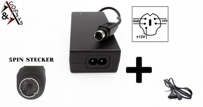 Alimentatore Adattatore 12V 5V 2A Sostituzione Esterno Alloggio - Foto 6