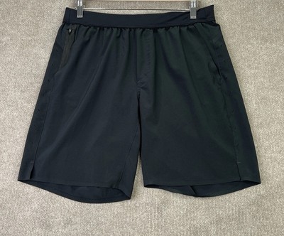 Ten Thousand Mens Interval 9'' Active Gym Shorts L Black Training Tech No Lining