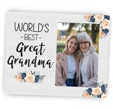 World's Best Great Grandma Picture Frame, Great Grandmother Photo Frame, Baby
