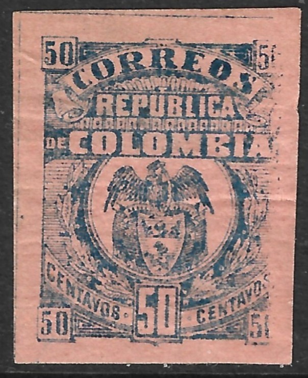 Colombia Scott 288 Regular Issue MH Faulty Issued 1903