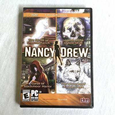 NANCY DREW 4 PACK - Shadow Ranch, Crystal Skull, White Wolf, Blackmoor Manor New